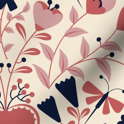 medium love birdies sweet valentines print by art for joy lesja saramakova gajdosikova design