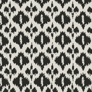 Large rustic woven diamond texture black white wallpaper