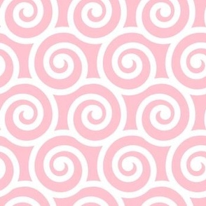 Bold Swirls on Pink FFC4CF: Small