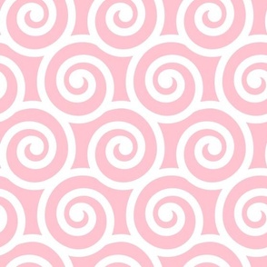 Bold Swirls on Pink FFC4CF: Medium