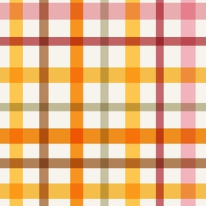 Colorful Summer Plaid Picnic Blanket
