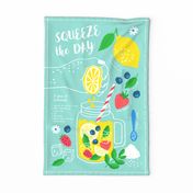 Squeeze the Lemonade Recipe Teatowel