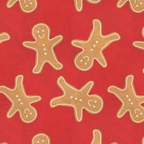 Gingerbread man - red