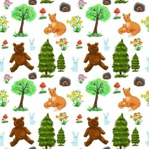 Animals in the forest 