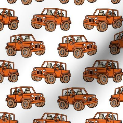 Medium Scale Jeep 4x4 Adventures Off Road All Terrain Vehicles in Orange