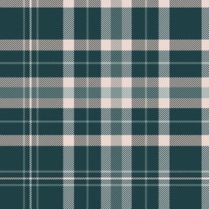 Plaid muted green