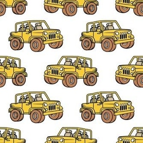 Medium Scale Jeep 4x4 Adventures Off Road All Terrain Vehicles in Yellow