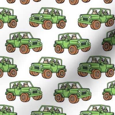 Medium Scale Jeep 4x4 Adventures Off Road All Terrain Vehicles in Spring Green