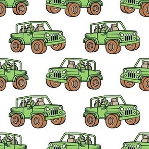 Medium Scale Jeep 4x4 Adventures Off Road All Terrain Vehicles in Spring Green