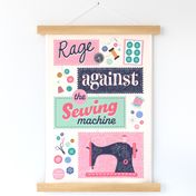 Tea Towel Rage Against the Sewing Machine