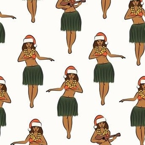 Holiday Hula Dancers - Hawaiian Christmas - OG - LAD23