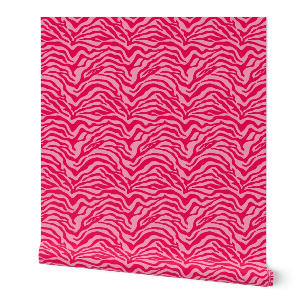 Pink tone on tone zebra print 