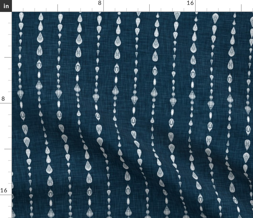 rustic mud cloth on navy blue texture