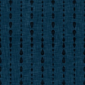 onyx rustic mud cloth on navy blue linen texture