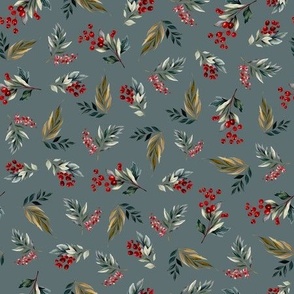 Christmas floral on eucalyptus 2023