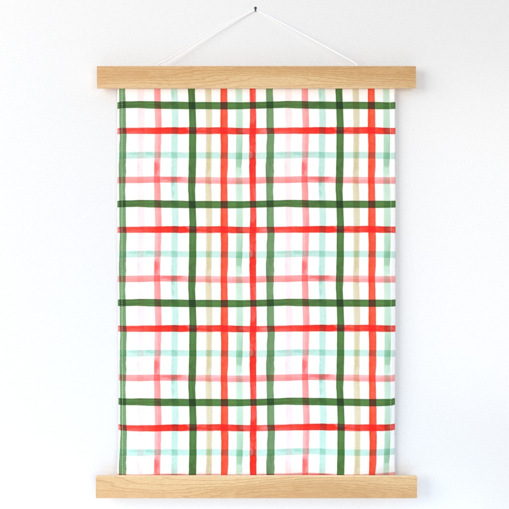 Christmas Watercolor Plaid