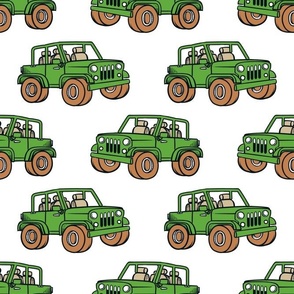 Large Scale Jeep 4x4 Adventures Off Road All Terrain Vehicles in Green