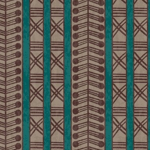 Vertical Tribal Stripe Coordinating with East Fork Pottery Large Scale