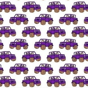 Small Scale Jeep 4x4 Adventures Off Road All Terrain Vehicles in Purple