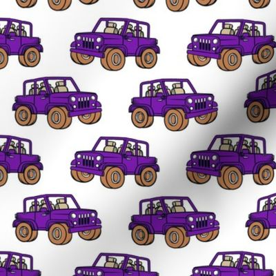 Medium Scale Jeep 4x4 Adventures Off Road All Terrain Vehicles in Purple