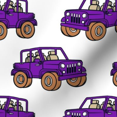 Large Scale Jeep 4x4 Adventures Off Road All Terrain Vehicles in Purple