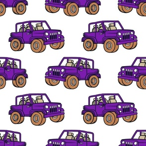 Large Scale Jeep 4x4 Adventures Off Road All Terrain Vehicles in Purple