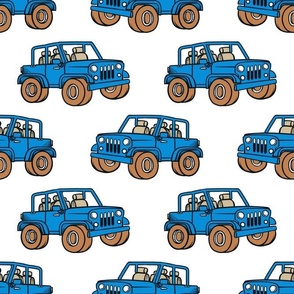 Large Scale Jeep 4x4 Adventures Off Road All Terrain Vehicles in Blue