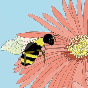 bee with flower