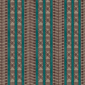 Vertical Tribal Stripe Coordinating with East Fork Pottery Medium Scale