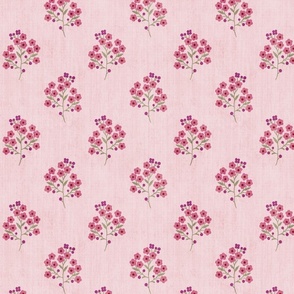 Floral Sprig - Pink (Medium Scale)