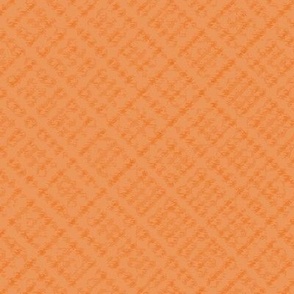 Diagonal Plaid-ish Texture on Carrot Orange