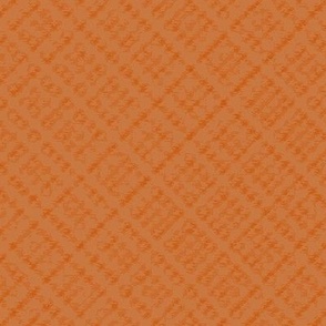 Diagonal Plaid-ish Texture on Terracotta