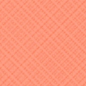 Diagonal Plaid-ish Texture on Papaya Orange