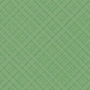 Diagonal Plaid-ish Texture on Kelly Green