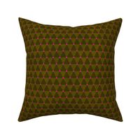  Geometric Triangle Pattern - Olive Green