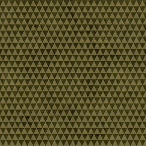 Triangle Geometric - Olive Green