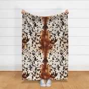 Exotic Spotted Longhorn Cattle Hide Cow Print