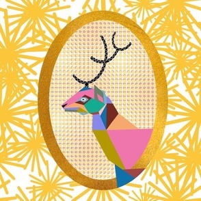 Christmas deer - gold