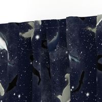 Medium Surreal Ceiling Paper Sharks in Space