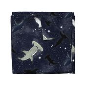 Surreal Ceiling Paper, Sharks in Space