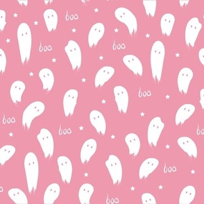 cute ghost boo pink