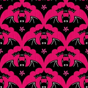 bat yoga class fuchsia | large