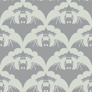 Mama bat in mother and child yoga class gray | large