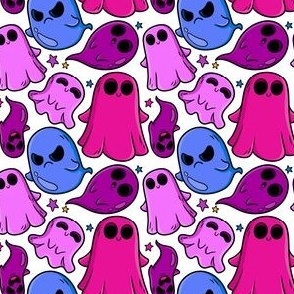 Halloween Fabric Cute Ghosts Kids girls