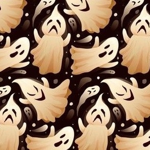 Halloween Fabric Ghosts Kids Ghost Faces Cool