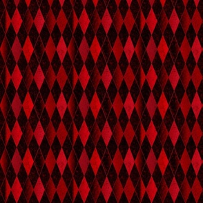 Tiny 1" Textured Black Red Harlequin -- Black and Red Christmas --  White red and black Christmas coordinate - 5.99in x 4.99in repeat -- 850dpi (18% of Full Scale) 