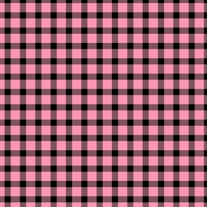 pink fb97b3 and black plaid small scale