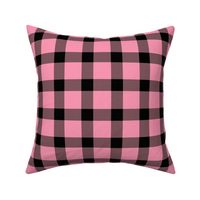 pink fb97b3 and black plaid large scale