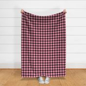 pink fb97b3 and black plaid large scale