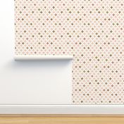 stars hand drawn textured grid in boho cream pink rust neutral - LARGE SCALE